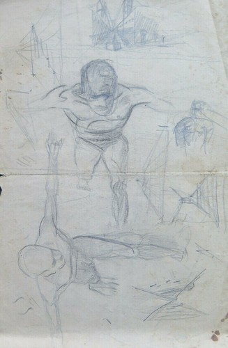 Dessin ancienne étude - dessin,