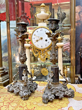 ancienne paire de bougeoirs