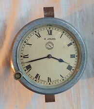 Ancienne Horloge Montre Voiture Collection Jaeger Paris 4 jours Old Car Clock