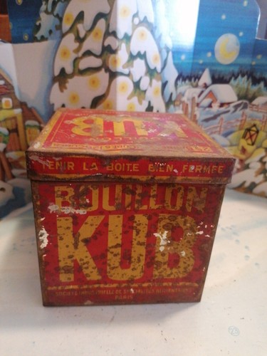 Ancienne boite tole - , bouillon