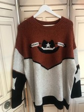 ZARA cowboy Western Collection Knit Sweater