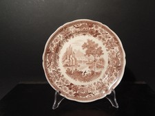 Assiette À Dessert Vintage En Porcelaine Villeroy & Boch Mettlach Burgenland