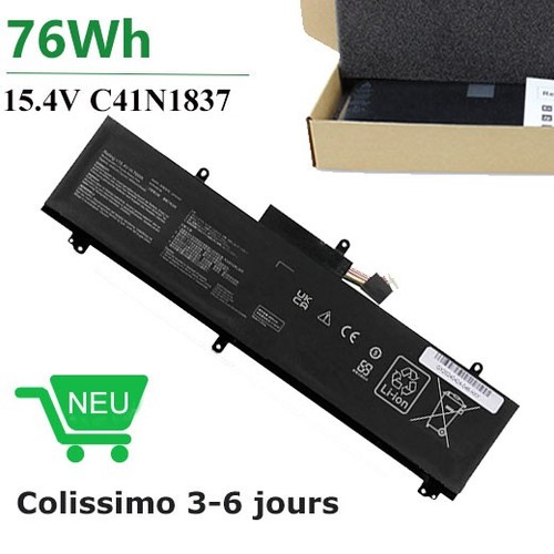 76wh c41n1837 batterie pou - 76wh,