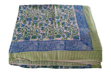 Foulards imprimés à la main Jari en coton indien Sarong fait main écharpe par...