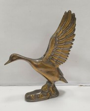 sculpture oiseau canard laiton