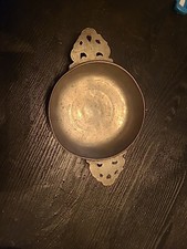 BELLE ANCIENNE ECUELLE BOL A OREILLES EN ETAIN