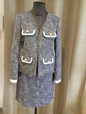 Superbe Tailleur Veste Jupe Modèle Virgilah Claudie Pierlot 38 Neuf 
