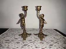 Ancienne paire de bougeoirs