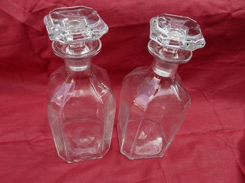Paire flacons verre - en,