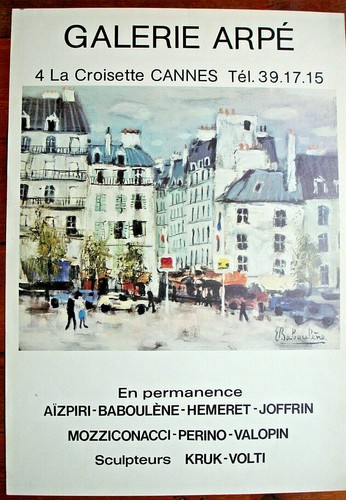 Affiche baboulène galerie - affiche-baboulÈne, -galerie