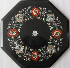 12 " Marbre Coin Fin Table Top