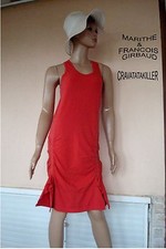 ROBE MARITHE & FRANCOIS GIRBAUD CRAVATATAKILLER ROUGE T 38/40 VALEUR + de 350€ )