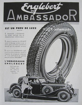Publicite pneu englebert - publicite,