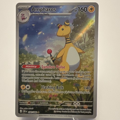 Ampharos crz 090 086 holo - holo, rare