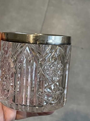 Pot cristal taillé - en, monture