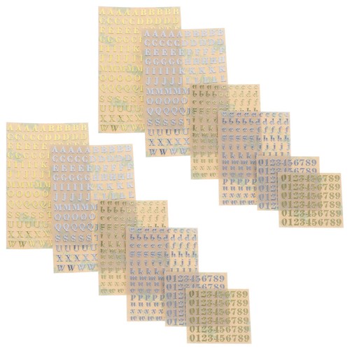 Sheets autocollants - 12,
