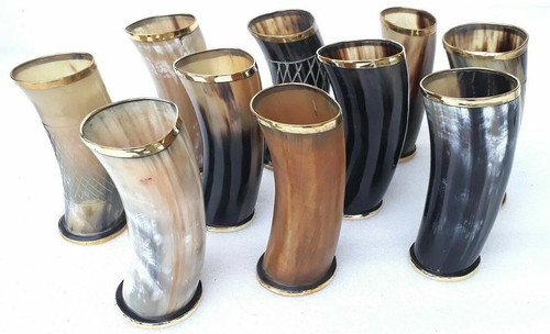 Mug corne bière vin hydromel