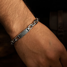 Bracelet platine homme style