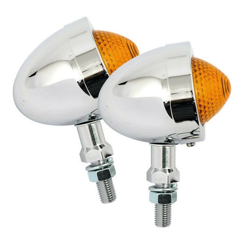 Clignotant bullet pike chrom - bullet,