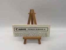 Canon Power Winder A Manuel