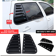 Pour Vw Golf 4 1997-2003 Visières d'aération quart de fenêtre latérale noir b...