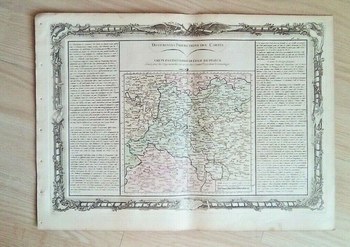Gravure carte géographique