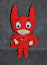 ?Doudou Samsam NOUNOURS AJENA  BAYARD Super Héros Sam Sam Cape Rouge 25 Cm