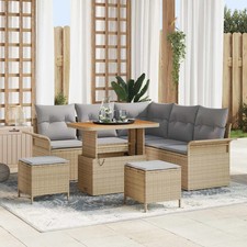 Ensemble de canapé de jardin avec coussin avec stockage Canapé Terrasse vidaXL v