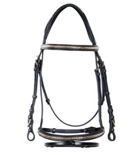 Bridon anglais à pneu en cuir