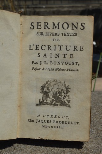 Livre ancien sermons ecriture - livre,