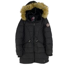 Veste Matelassée À Capuche Noire Pour Femme Canadian Peak Taille M