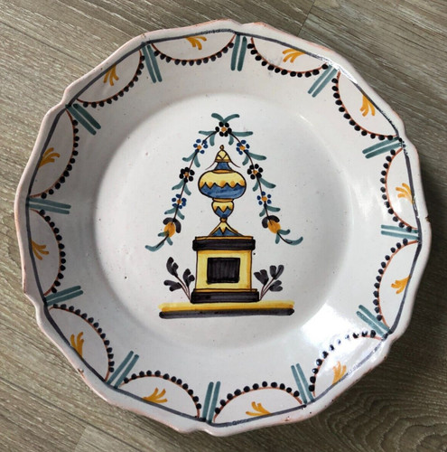 Belle assiette faience - assiette,