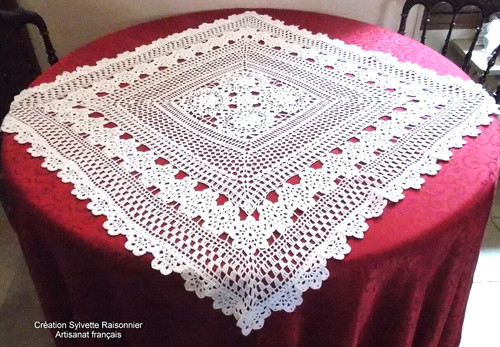 Nappe surnappe crochet main - nappe,