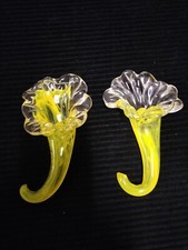 2 vases soliflore tulipier Verre Murano Voir Photos, Grand Choix Dans Ma Boutiqu