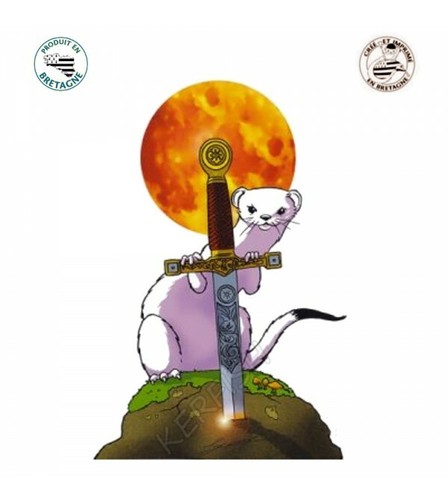 Autocollant hermine excalibur - autocollant,