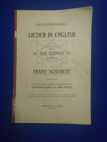 Lieder anglais vol 1 - anglais,,