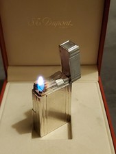 Briquet gaz pl argent  st Dupont avec sa boite