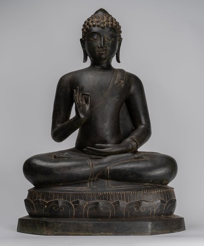 Statue bouddha assis - de, style
