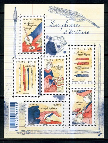 France bloc 5098 - bloc, plumes