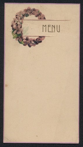 Carte menu vierge avec - vierge,