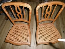 2 chaisse cannées dossier