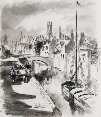 Berthold mahn dessin original - dessin,