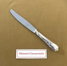 1 grand couteau de table CHRISTOFLE modèle MARLY métal argenté Couvert 24,5 cm