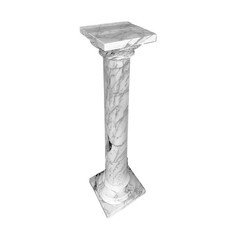 Colonne En Marbre Blanc