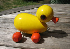 Ancien Jouet à tirer en Bois