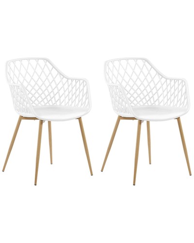 Beliani lot chaises - -,