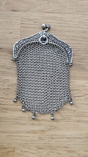 1920 aumonière argent - argent,