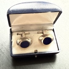 Ancienne Paire de Bouton de Manchette En Argent Massif 800 Créateur art deco 