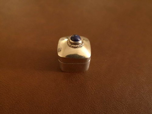 Petite boîte poudre - petite, argent