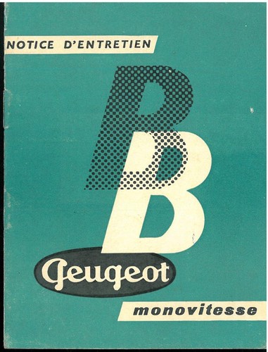 Original notice entretien - notice, d'entretien